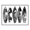Picture of B&W Surfboards _GroupedProduct_Rectangle_Landscape_Canvas_Framed_