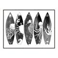 Picture of B&W Surfboards _GroupedProduct_Rectangle_Landscape_Canvas_Framed_