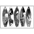 Picture of B&W Surfboards _GroupedProduct_Rectangle_Landscape_Canvas_Framed_