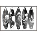 Picture of B&W Surfboards _GroupedProduct_Rectangle_Landscape_Canvas_Framed_