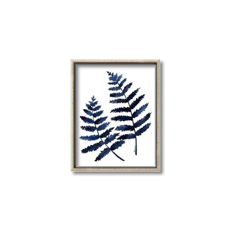 Picture of Two Blue Ferns _GroupedProduct_Rectangle_Portrait_Canvas_Framed_