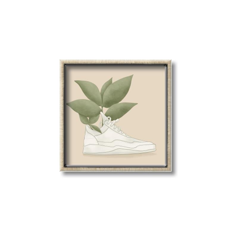 Picture of Plant Shoe Beige _GroupedProduct_Square_Canvas_Framed_