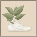 Picture of Plant Shoe Beige _GroupedProduct_Square_Canvas_Framed_