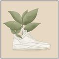 Picture of Plant Shoe Beige _GroupedProduct_Square_Canvas_Framed_