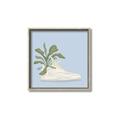 Picture of Plant Shoe Blue II _GroupedProduct_Square_Canvas_Framed_