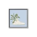 Picture of Plant Shoe Blue II _GroupedProduct_Square_Canvas_Framed_
