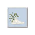 Picture of Plant Shoe Blue II _GroupedProduct_Square_Canvas_Framed_
