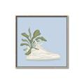 Picture of Plant Shoe Blue II _GroupedProduct_Square_Canvas_Framed_