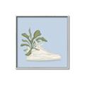 Picture of Plant Shoe Blue II _GroupedProduct_Square_Canvas_Framed_