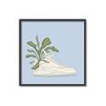 Picture of Plant Shoe Blue II _GroupedProduct_Square_Canvas_Framed_