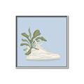 Picture of Plant Shoe Blue II _GroupedProduct_Square_Canvas_Framed_