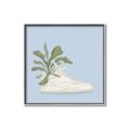 Picture of Plant Shoe Blue II _GroupedProduct_Square_Canvas_Framed_