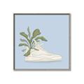 Picture of Plant Shoe Blue II _GroupedProduct_Square_Canvas_Framed_