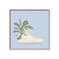 Picture of Plant Shoe Blue II _GroupedProduct_Square_Canvas_Framed_