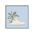 Picture of Plant Shoe Blue II _GroupedProduct_Square_Canvas_Framed_