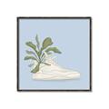 Picture of Plant Shoe Blue II _GroupedProduct_Square_Canvas_Framed_