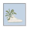 Picture of Plant Shoe Blue II _GroupedProduct_Square_Canvas_Framed_