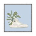 Picture of Plant Shoe Blue II _GroupedProduct_Square_Canvas_Framed_