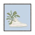 Picture of Plant Shoe Blue II _GroupedProduct_Square_Canvas_Framed_