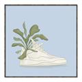 Picture of Plant Shoe Blue II _GroupedProduct_Square_Canvas_Framed_
