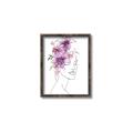 Picture of Purple and Pink Floral Figurative _GroupedProduct_Rectangle_Portrait_Canvas_Framed_