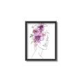 Picture of Purple and Pink Floral Figurative _GroupedProduct_Rectangle_Portrait_Canvas_Framed_