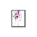 Picture of Purple and Pink Floral Figurative _GroupedProduct_Rectangle_Portrait_Canvas_Framed_