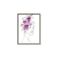 Picture of Purple and Pink Floral Figurative _GroupedProduct_Rectangle_Portrait_Canvas_Framed_