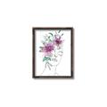 Picture of Purple and Green Flroal Figurative _GroupedProduct_Rectangle_Portrait_Canvas_Framed_