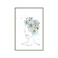 Picture of Green Floral Figurative _GroupedProduct_Rectangle_Portrait_Canvas_Framed_