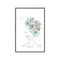 Picture of Green Floral Figurative _GroupedProduct_Rectangle_Portrait_Canvas_Framed_