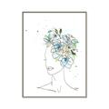 Picture of Green Floral Figurative _GroupedProduct_Rectangle_Portrait_Canvas_Framed_