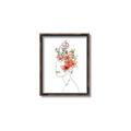 Picture of Orange Floral Figurative _GroupedProduct_Rectangle_Portrait_Canvas_Framed_