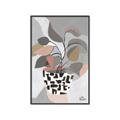 Picture of Color Block Plants I  _GroupedProduct_Rectangle_Portrait_Canvas_Framed_