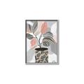 Picture of Color Block Plants II _GroupedProduct_Rectangle_Portrait_Canvas_Framed_