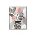 Picture of Color Block Plants II _GroupedProduct_Rectangle_Portrait_Canvas_Framed_