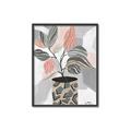 Picture of Color Block Plants II _GroupedProduct_Rectangle_Portrait_Canvas_Framed_