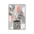 Picture of Color Block Plants II _GroupedProduct_Rectangle_Portrait_Canvas_Framed_