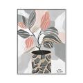Picture of Color Block Plants II _GroupedProduct_Rectangle_Portrait_Canvas_Framed_