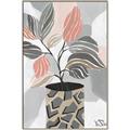 Picture of Color Block Plants II _GroupedProduct_Rectangle_Portrait_Canvas_Framed_