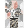 Picture of Color Block Plants II _GroupedProduct_Rectangle_Portrait_Canvas_Framed_
