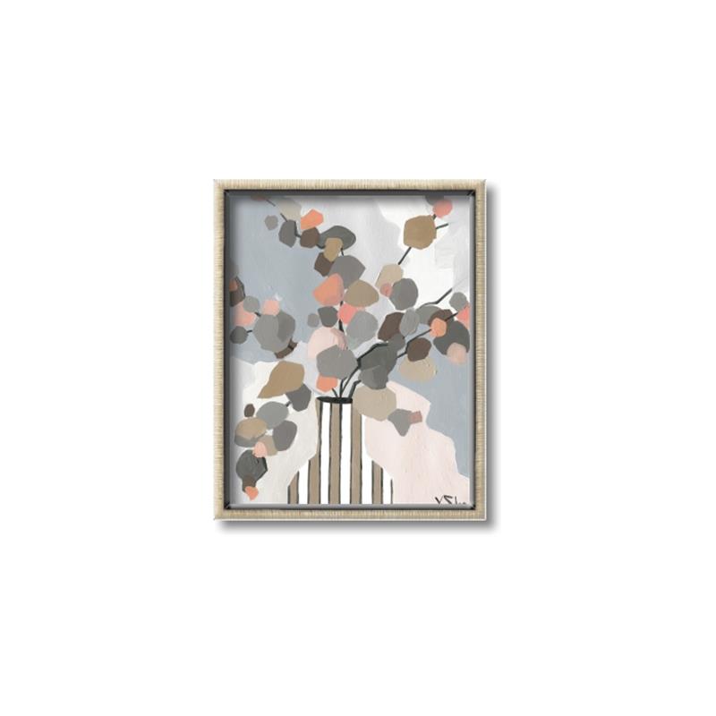 Picture of Color Block Plants III _GroupedProduct_Rectangle_Portrait_Canvas_Framed_