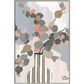 Picture of Color Block Plants III _GroupedProduct_Rectangle_Portrait_Canvas_Framed_