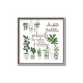 Picture of Plants make me a happy _GroupedProduct_Square_Canvas_Framed_
