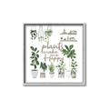 Picture of Plants make me a happy _GroupedProduct_Square_Canvas_Framed_