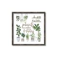 Picture of Plants make me a happy _GroupedProduct_Square_Canvas_Framed_