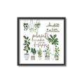 Picture of Plants make me a happy _GroupedProduct_Square_Canvas_Framed_