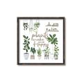 Picture of Plants make me a happy _GroupedProduct_Square_Canvas_Framed_
