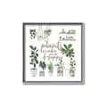 Picture of Plants make me a happy _GroupedProduct_Square_Canvas_Framed_