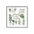 Picture of Plants make me a happy _GroupedProduct_Square_Canvas_Framed_